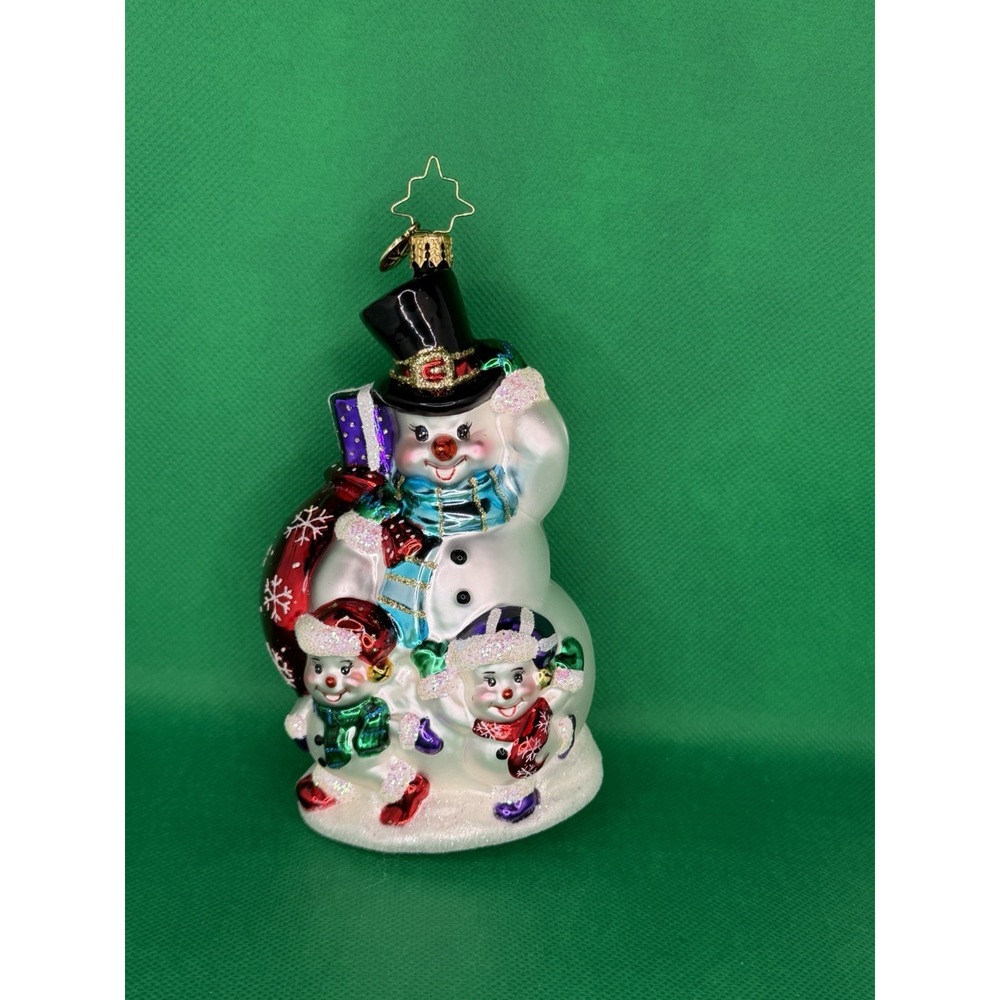 Christopher Radko - The Family Snow - Snowman & Snow Kids Ornament 1016709
